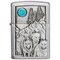 Zippo 2024 Zippo Wolf Pack Moon Emblem Brushed Chrome ZIP-49295 - alternate 1